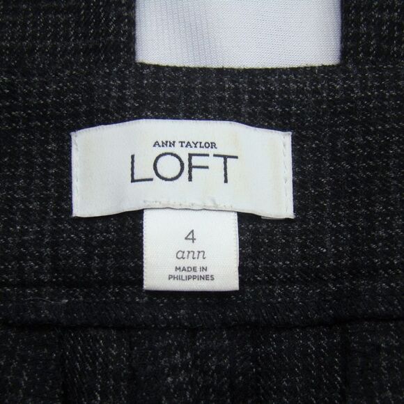 Ann Taylor Loft Pants Size 4 "Ann" Black Slacks - Picture 3 of 5